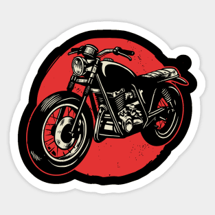 Naked Retro Bike Sticker